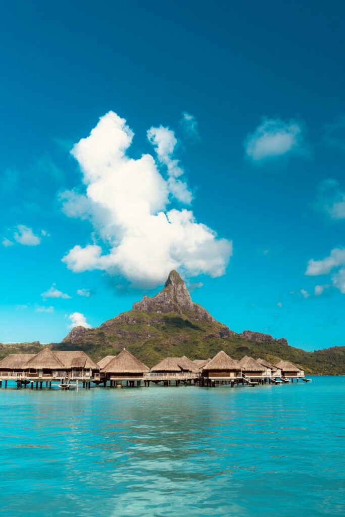 A breathtaking view of Bora-Bora